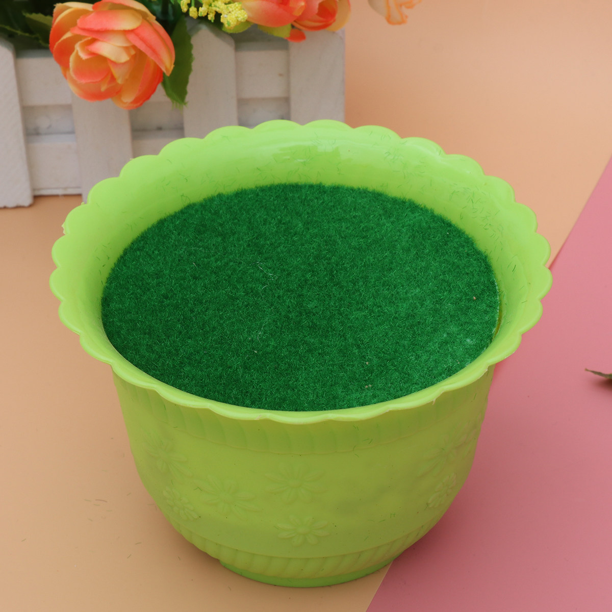 Florist Flower Supply - 1Pcs Simulation Turf Floral Flower Pot