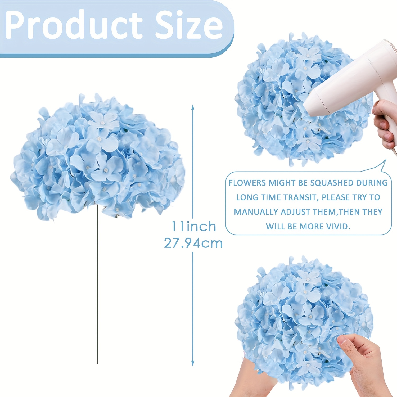 63pcs Artificial Hydrangea Flo - Florist Supply Bulk recension och pris