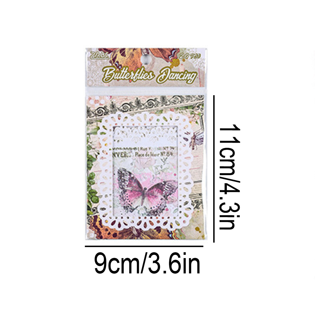 20pcs Non-Adhesive Vintage Flo - Supply Florist recension och pris