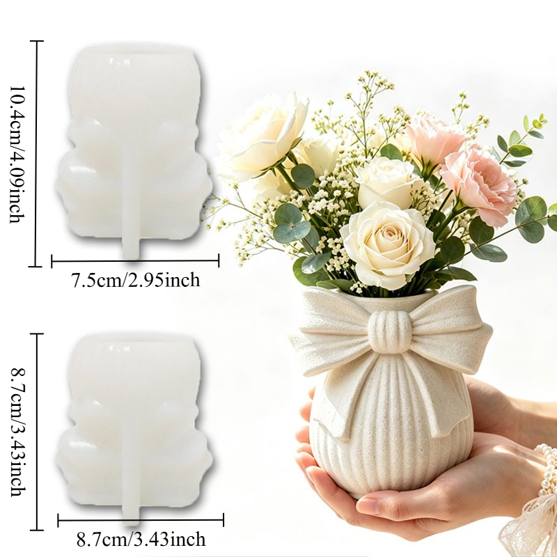 Bowknot Striped Vase Silicone  - Florist Supply Vases recension och pris