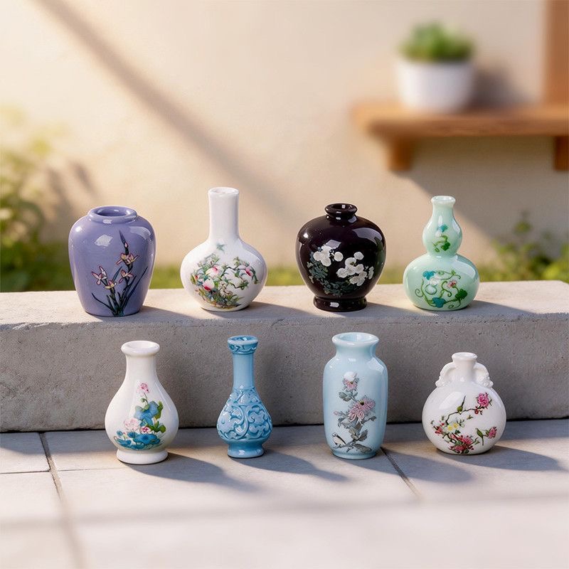8pcs Simulation Porcelain Resi - Florist Supply Vases recension och pris