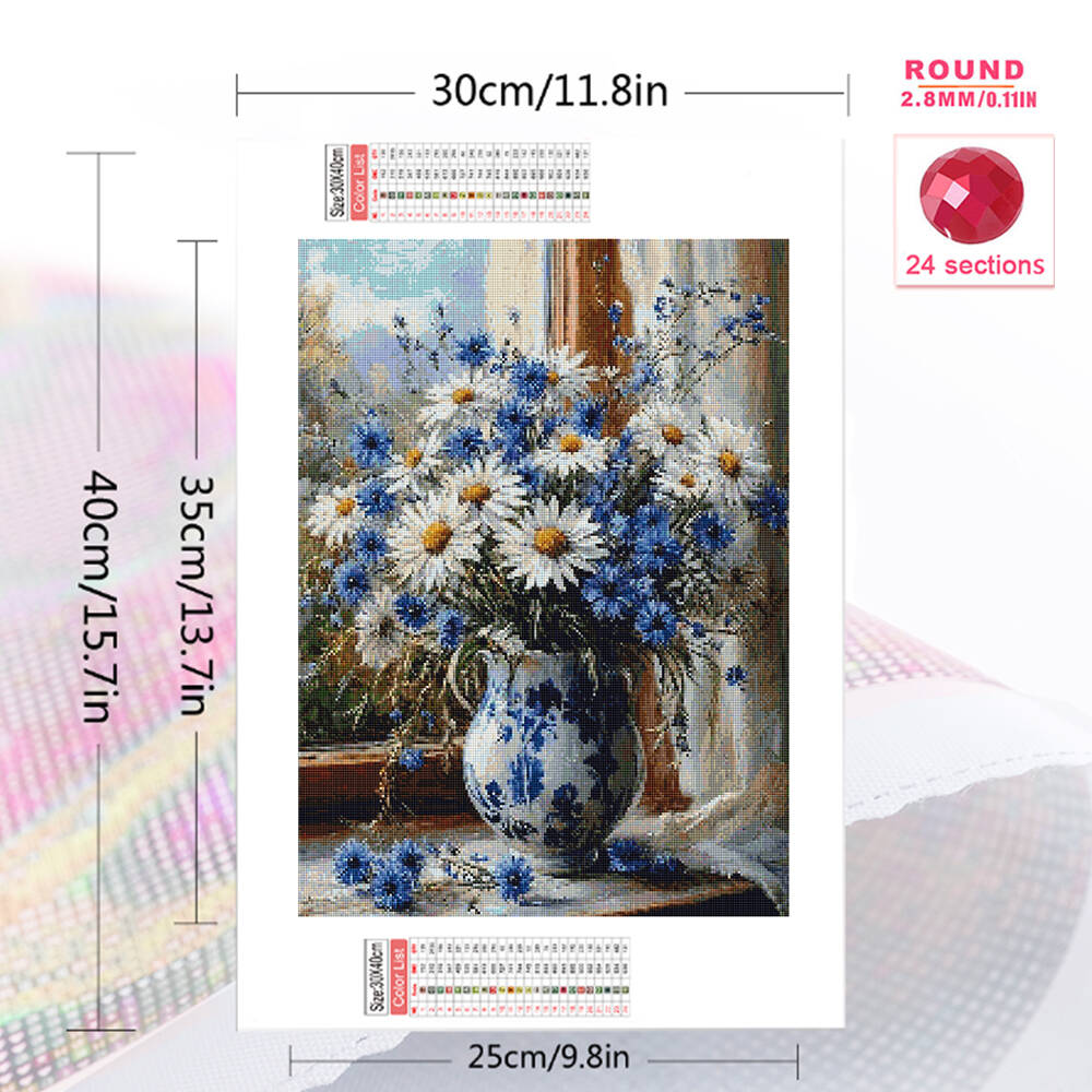 Evershine Diamond Mosaic Daisy - Florist Supply Vases recension och pris