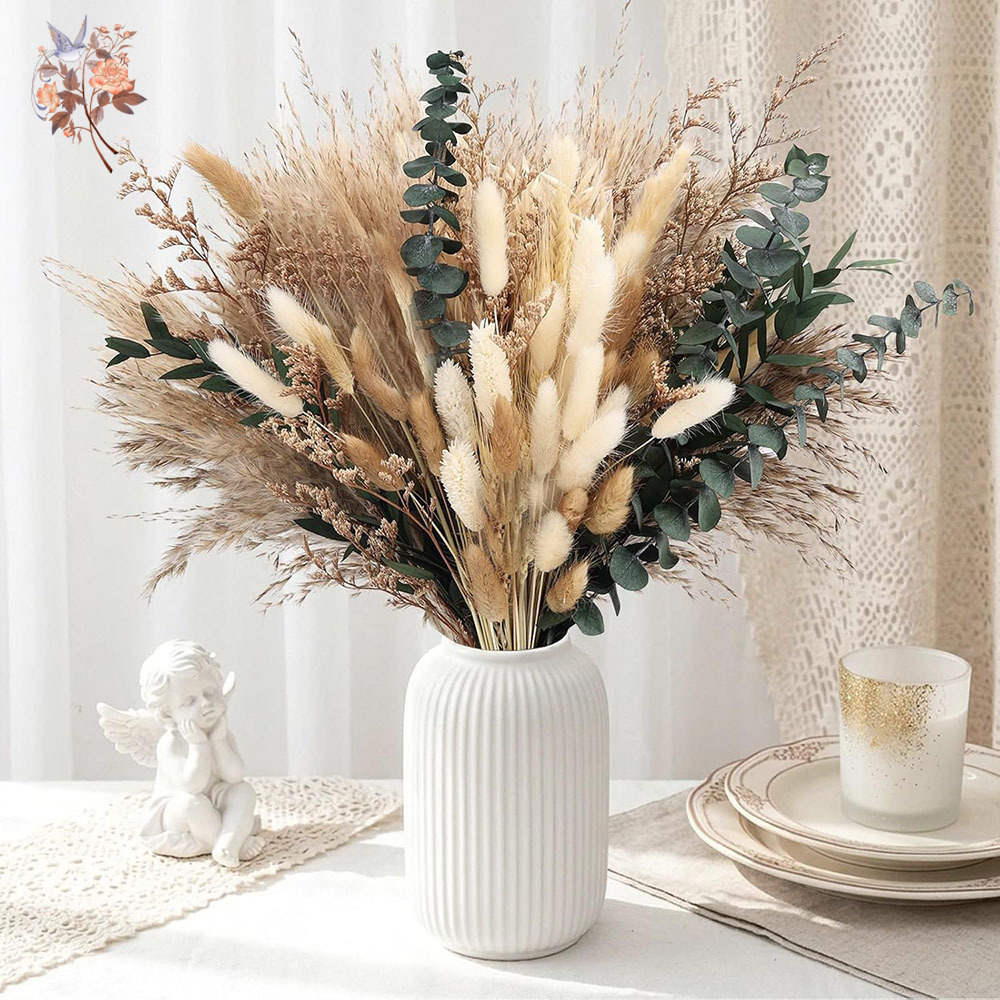 80Pcs Natural Dried Flowers Bo - Eucalyptus Preserved recension och pris