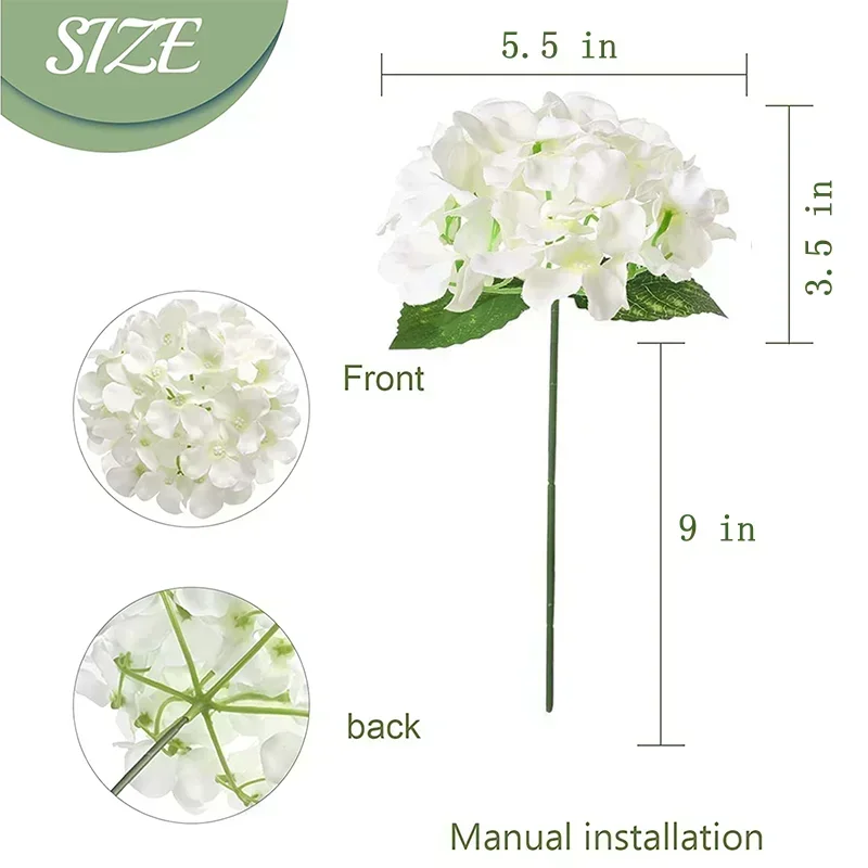 50 Pcs Hydrangea Artificial Fl - Florist Supply Bulk recension och pris
